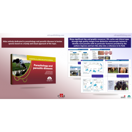 Parasitology and parasitic diseases. Essential guides on cattle farming - Veterinary book - cover book